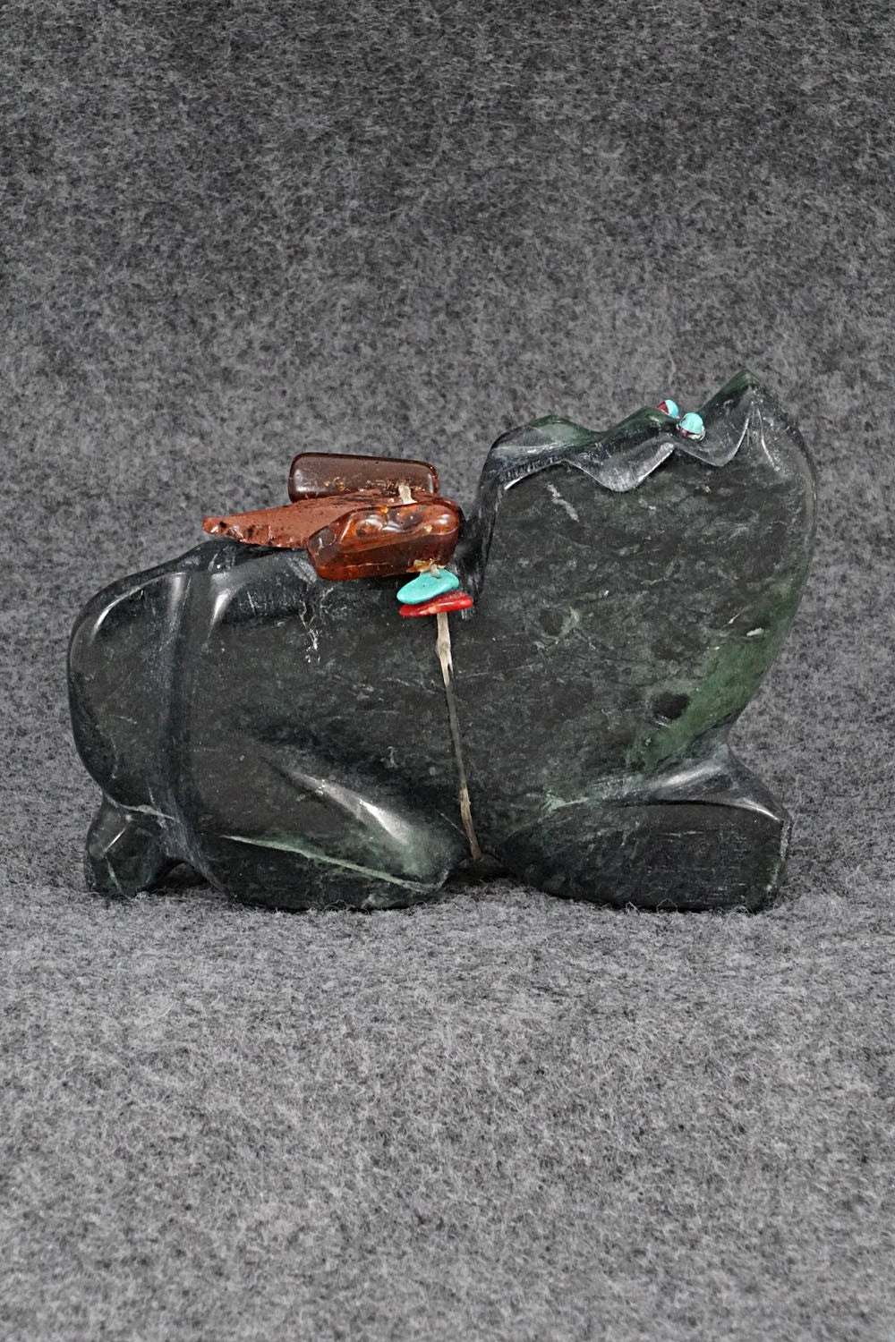 Mountain Lion Zuni Fetish Carving - James Panteah