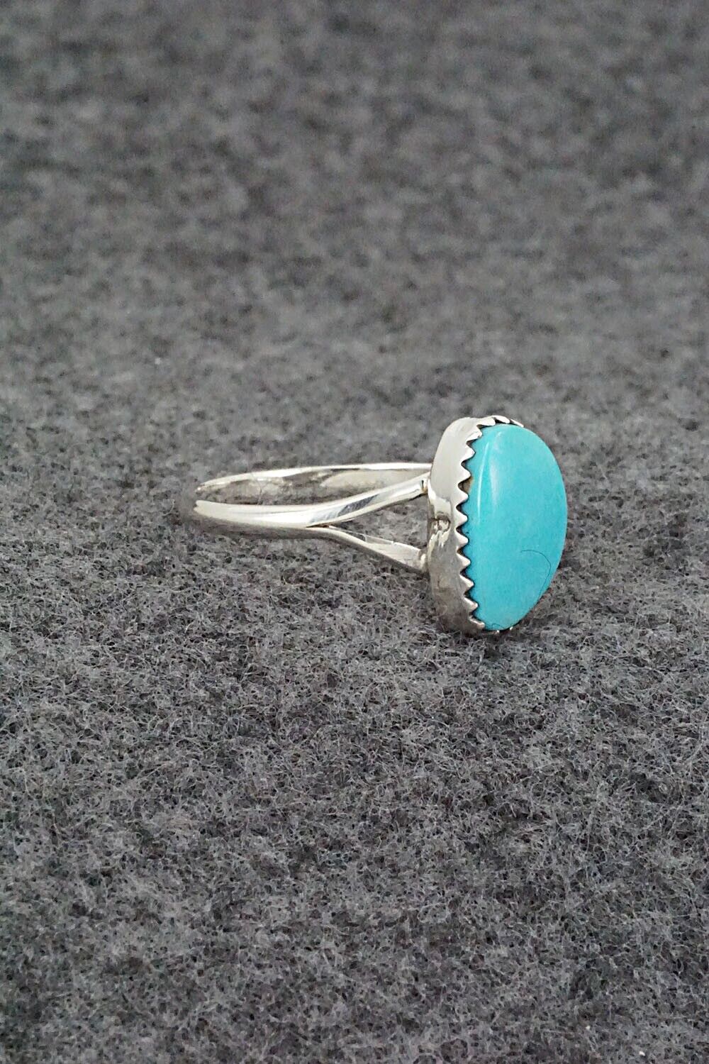Turquoise & Sterling Silver Ring - Theresa Smith - Size 8