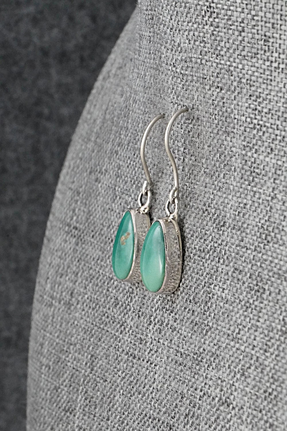 Turquoise & Sterling Silver Earrings - Rosemary Saunders