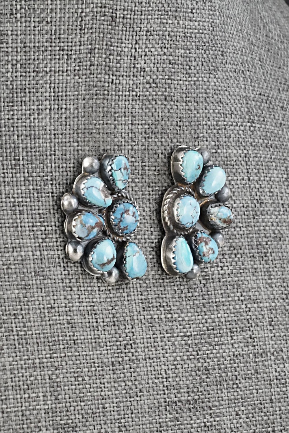 Turquoise & Sterling Silver Earrings - Phil Garcia