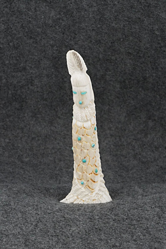 Corn Maiden Zuni Fetish Carving - Garrick Weeka