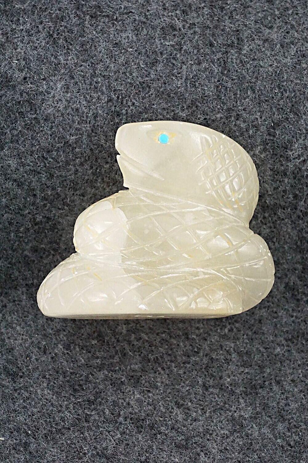 Snake Zuni Fetish Carving - Gilbert Lonjose