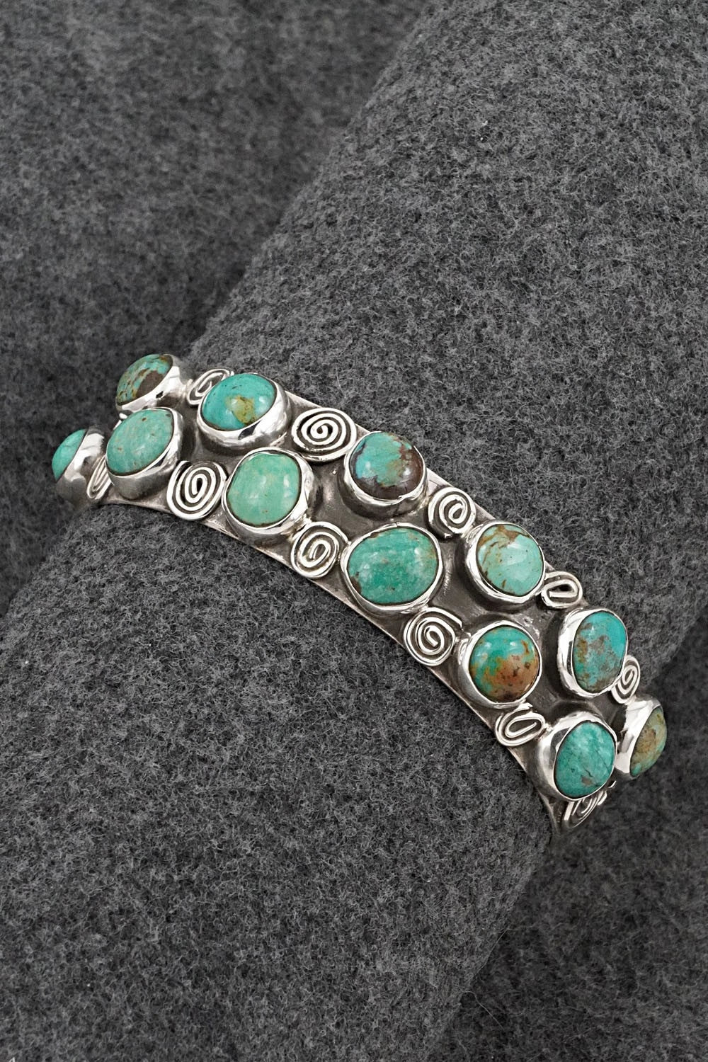 Turquoise & Sterling Silver Bracelet - Priscilla Reeder
