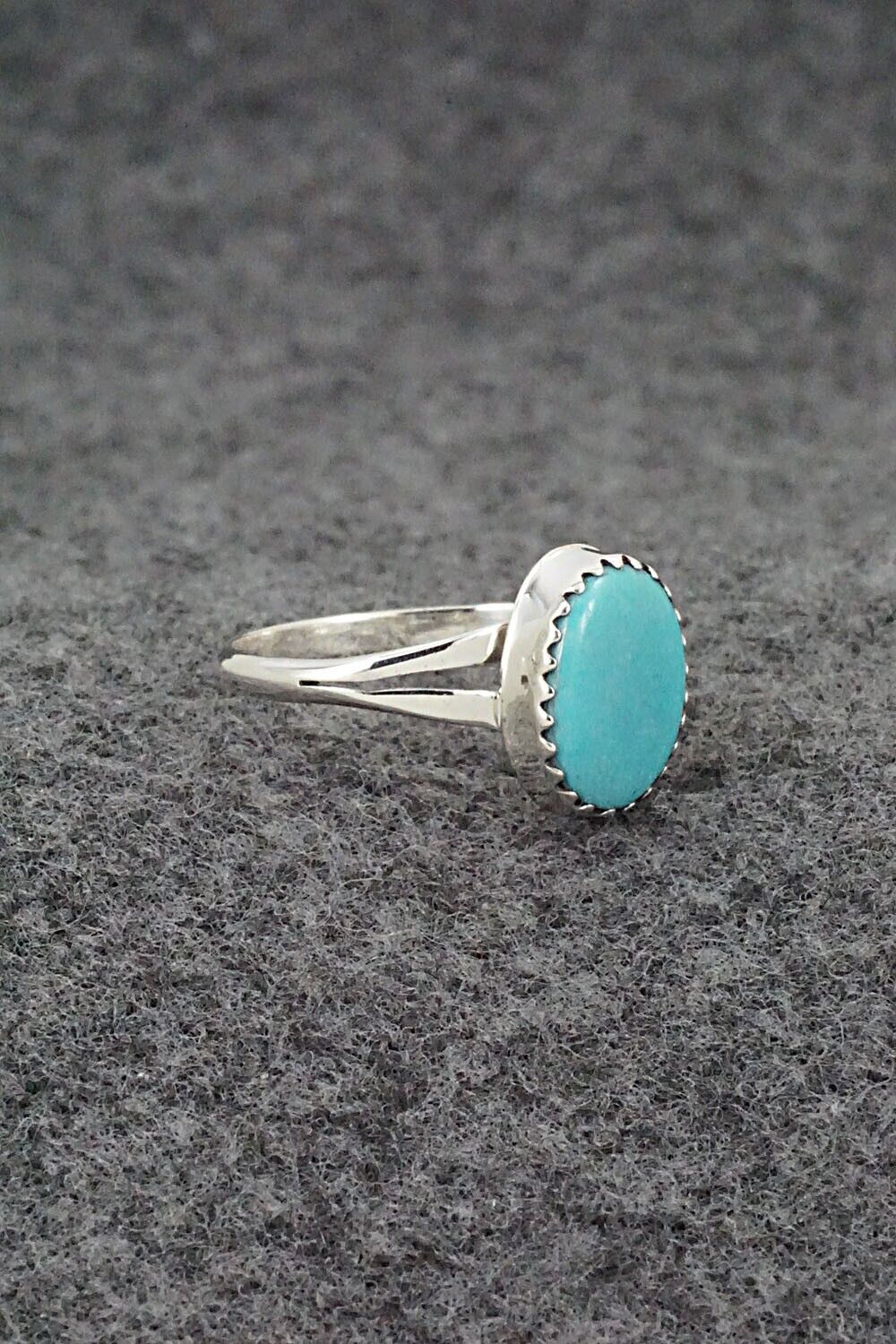 Turquoise & Sterling Silver Ring - Sharon McCarthy - Size 7.25
