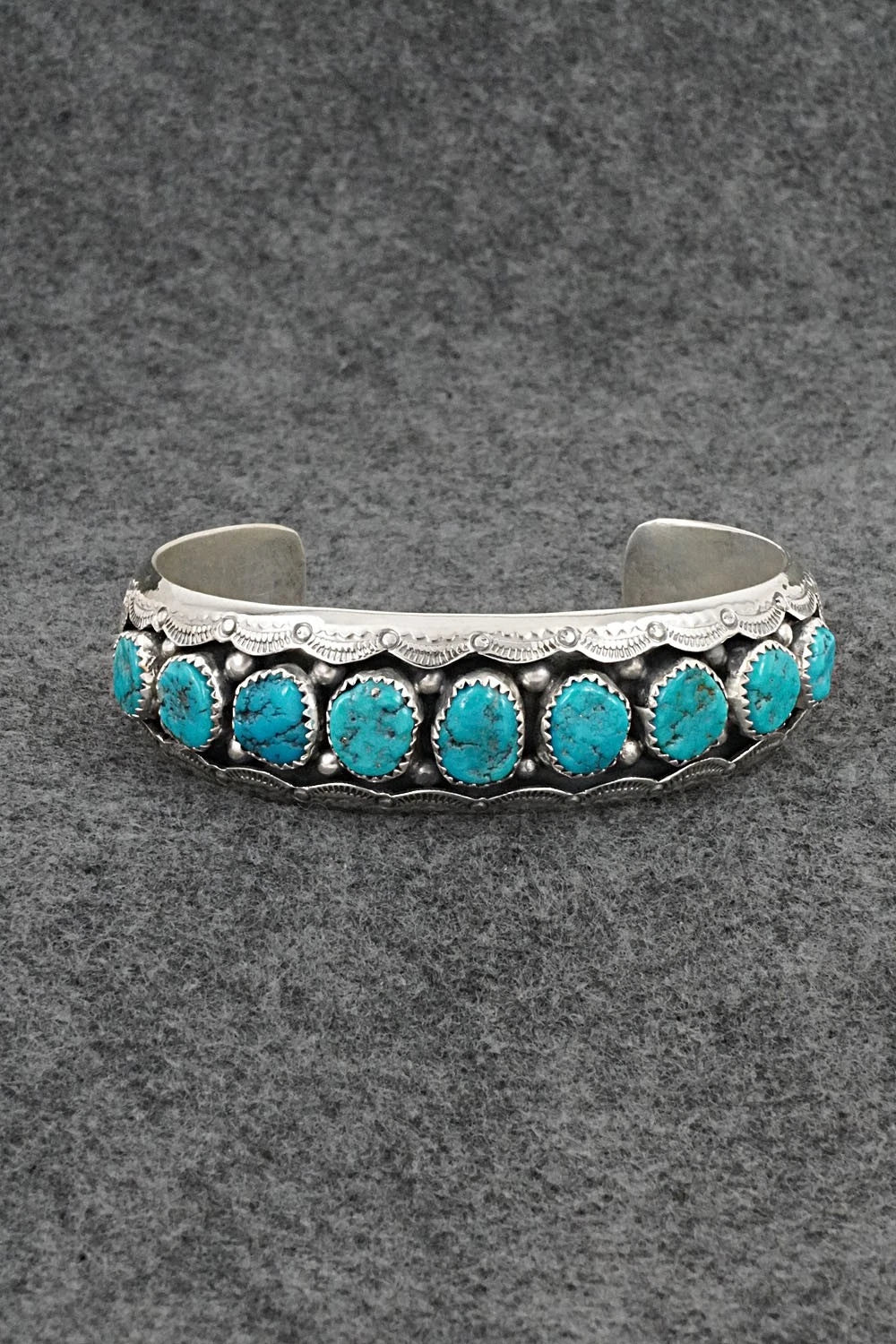 Turquoise & Sterling Silver Bracelet - Wilbert Muskett Sr.