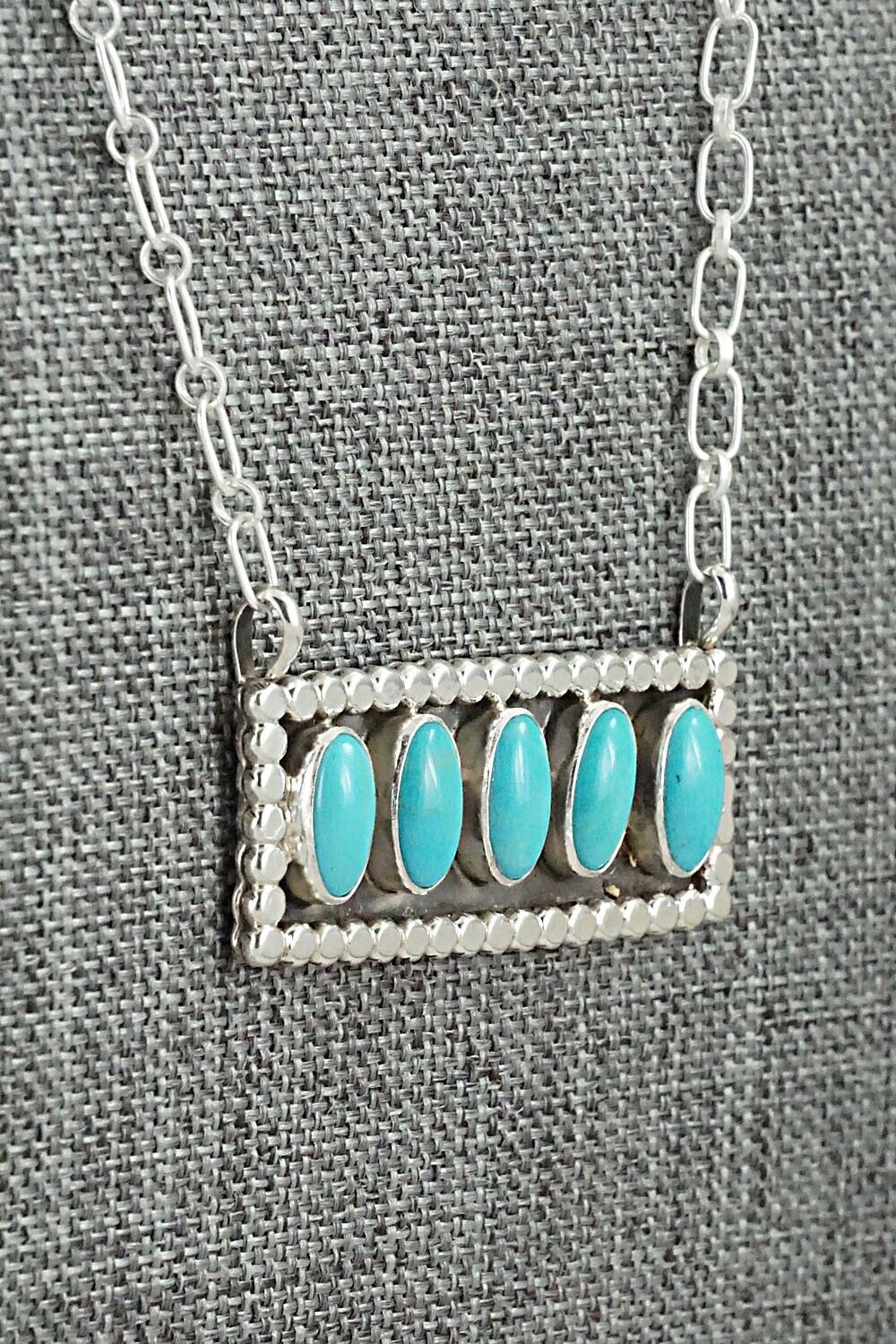 Turquoise & Sterling Silver Necklace - Sharon McCarthy