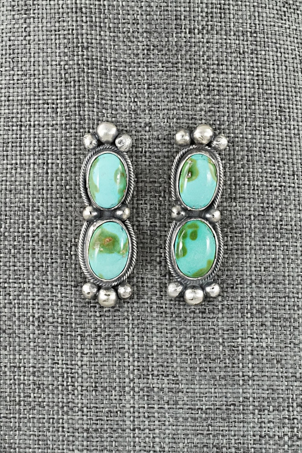 Turquoise & Sterling Silver Squash Blossom Set - Darrin Livingston