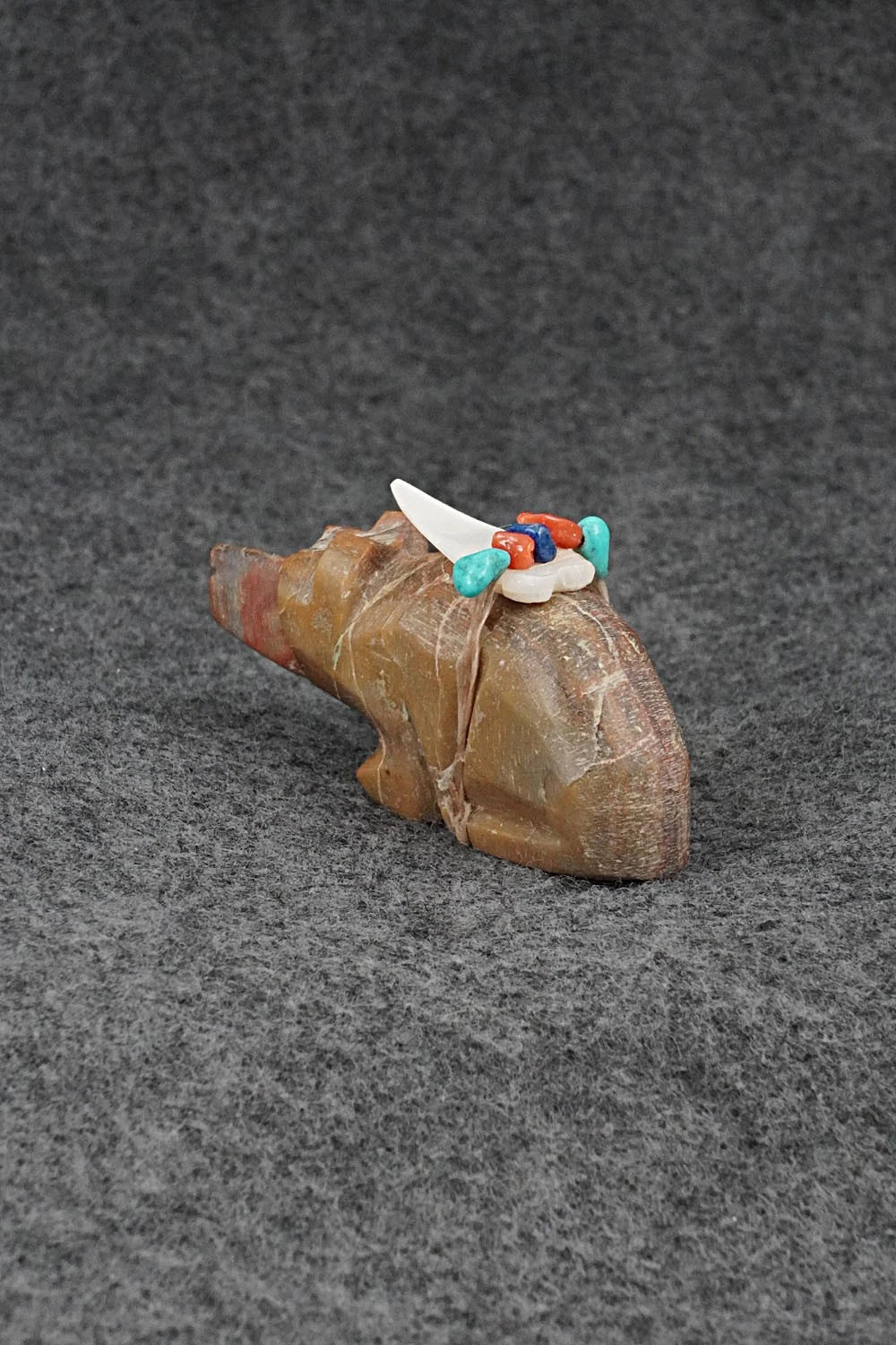 Bear and Cub Zuni Fetish Carving - Adrian Cachini