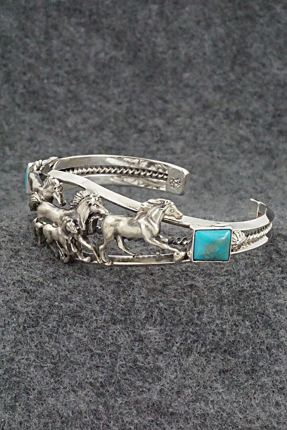 Turquoise & Sterling Silver Bracelet - Bobby Platero