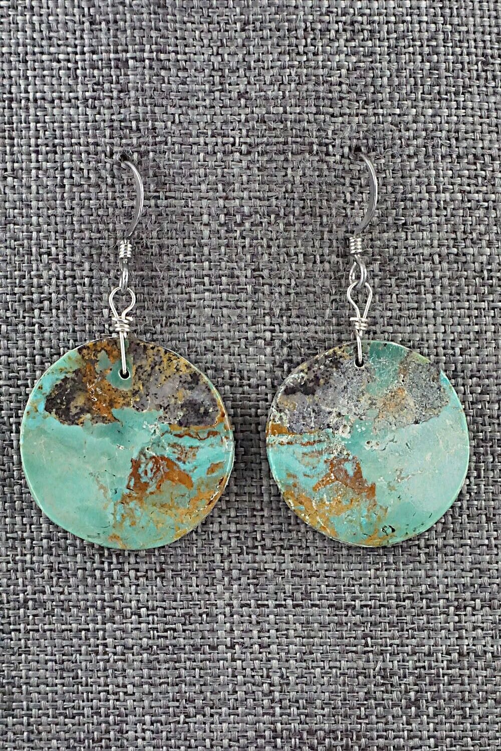Turquoise & Sterling Silver Earrings - Joe Garcia