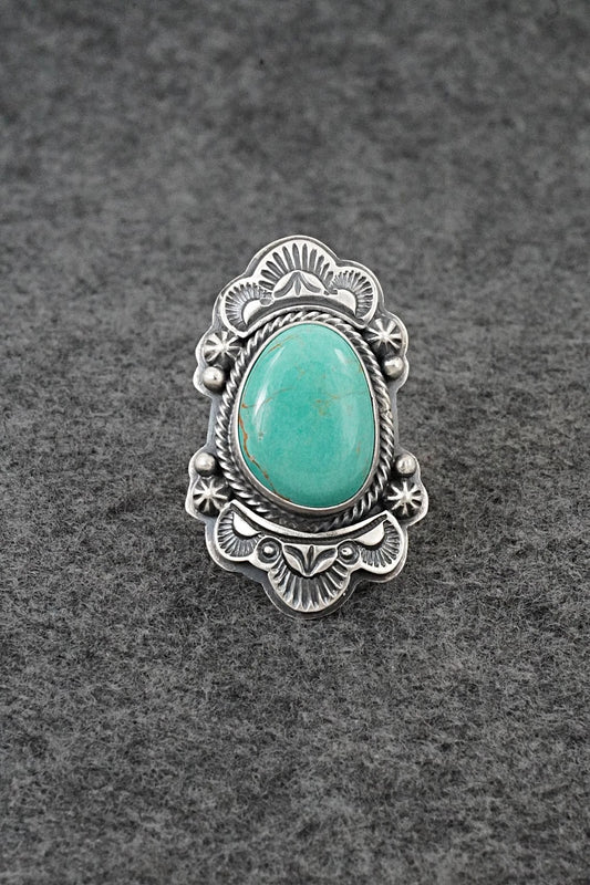 Turquoise & Sterling Silver Ring - Randy Boyd - Size 6.5