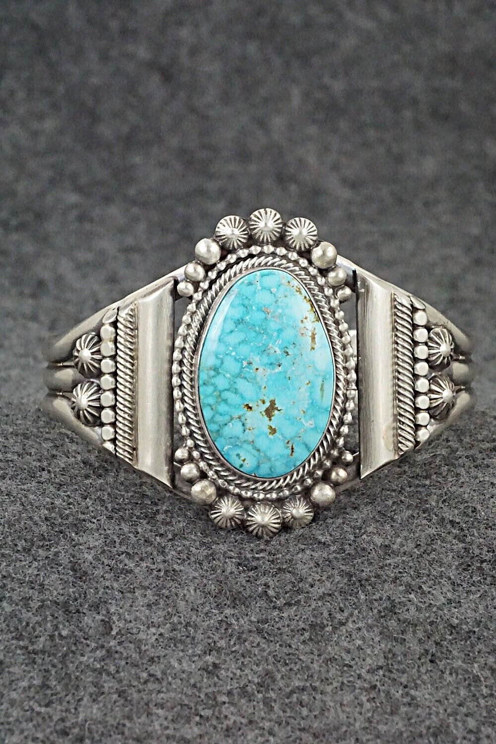 Turquoise & Sterling Silver Bracelet - Tom Lewis