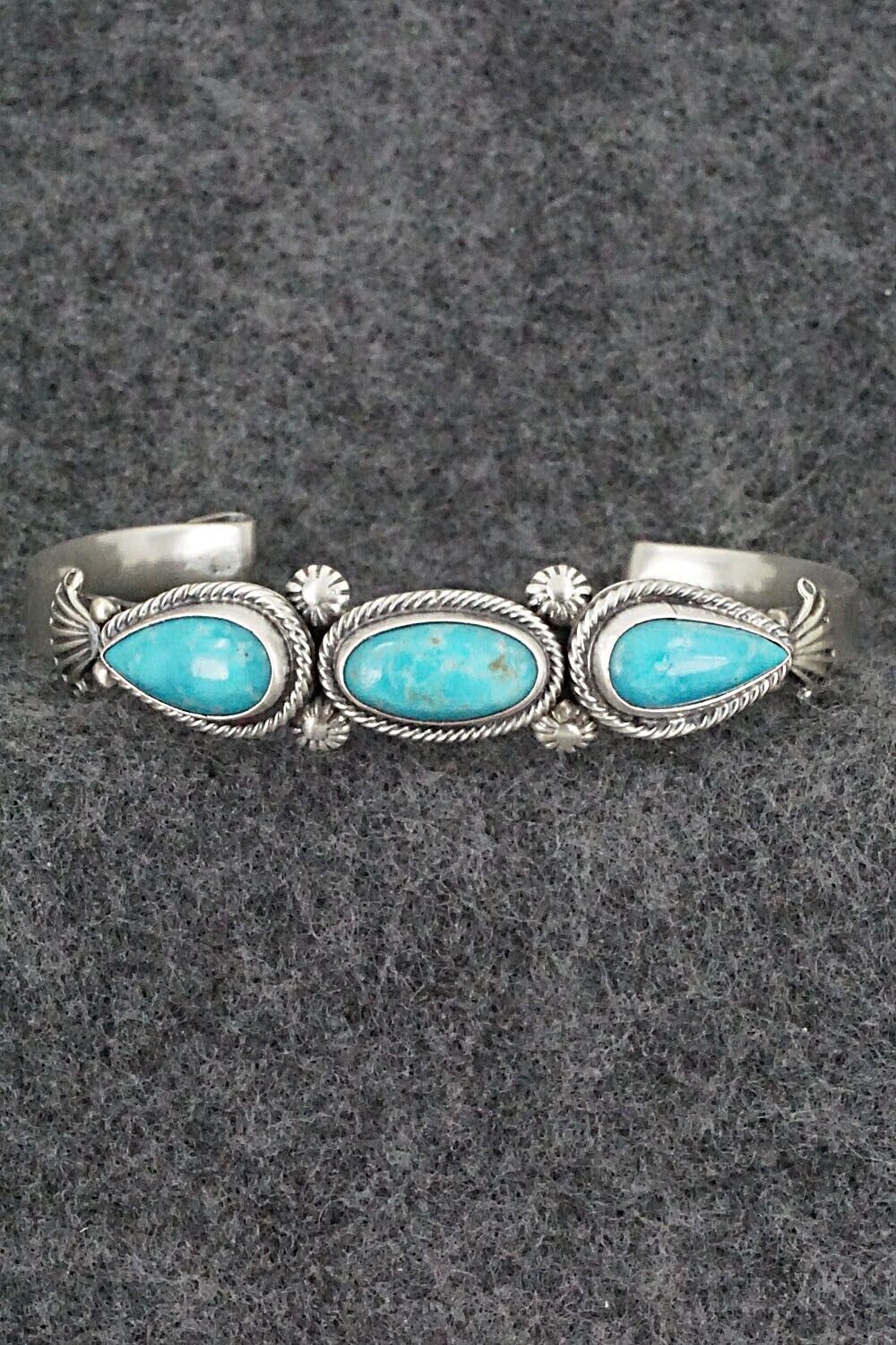 Turquoise & Sterling Silver Bracelet - Bobby Platero