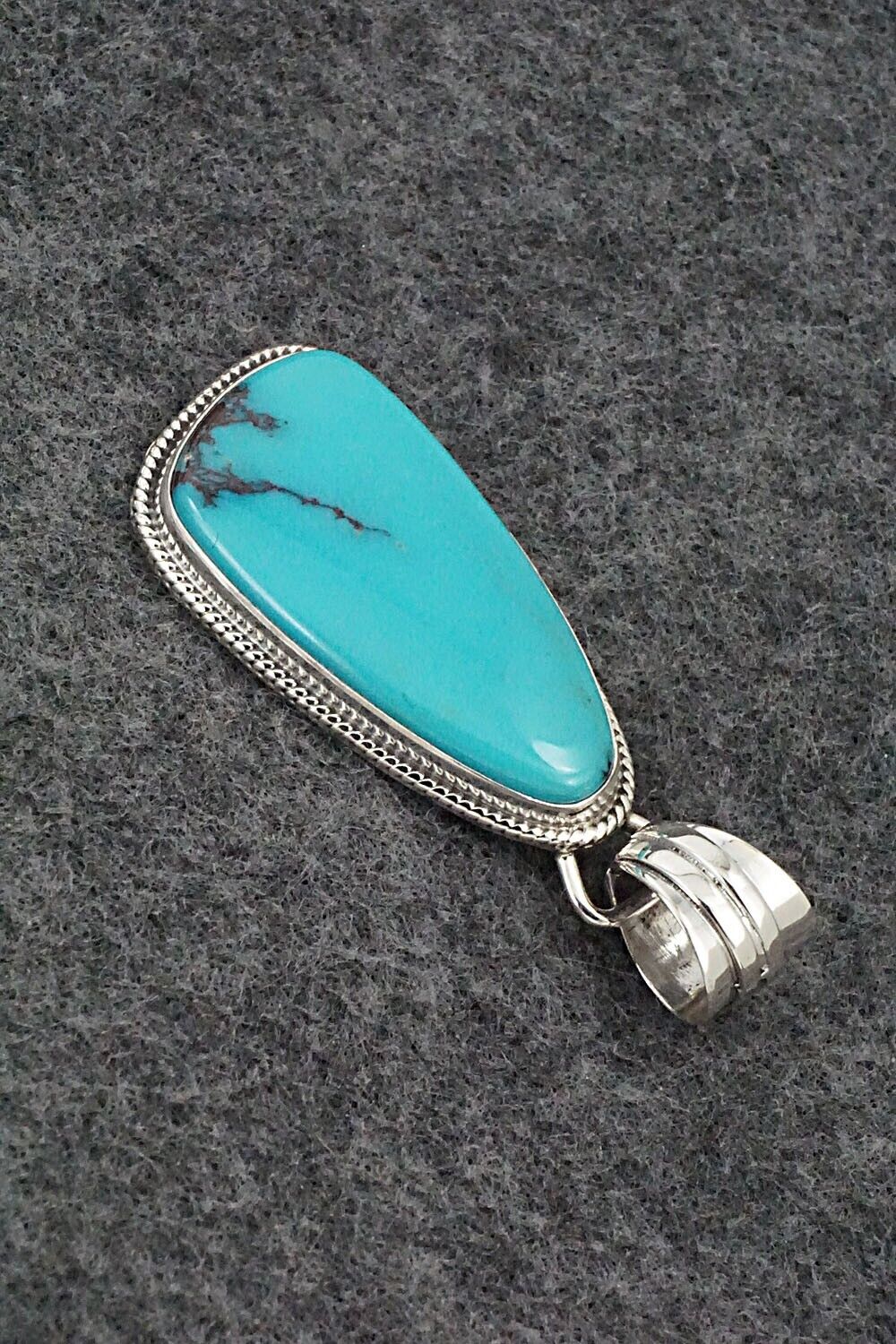 Turquoise and Sterling Silver Pendant - Sharon McCarthy