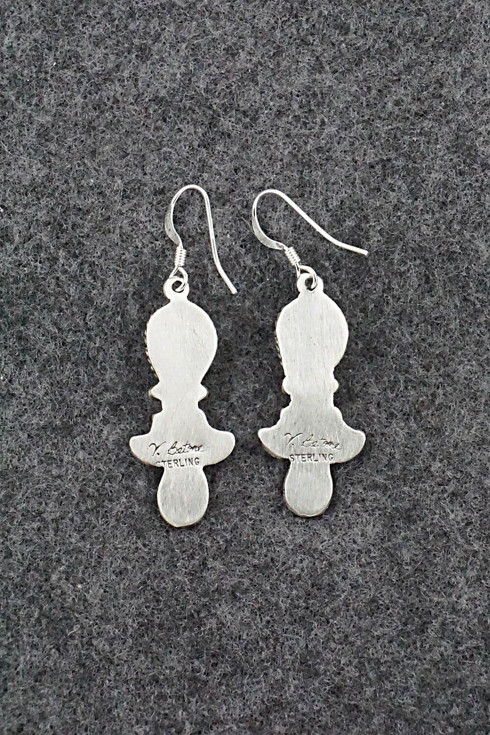 Turquoise & Sterling Silver Earrings - Verley Betone