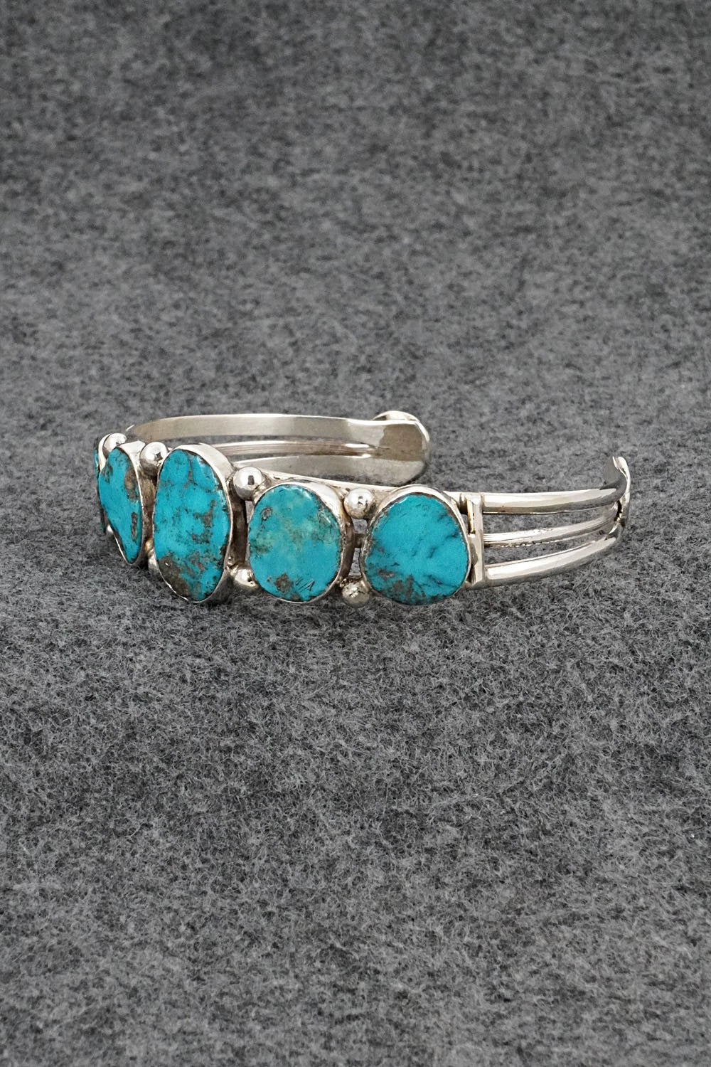 Turquoise & Sterling Silver Bracelet - Priscilla Reeder