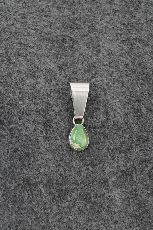 Turquoise & Sterling Silver Pendant - Rosemary Saunders