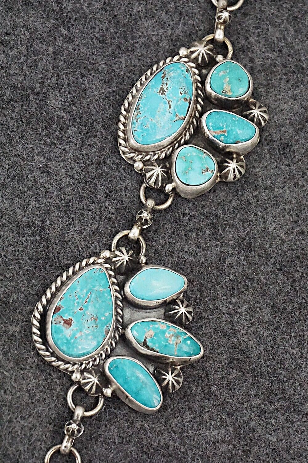 Turquoise & Sterling Silver Necklace and Earrings Set - Bob Becenti