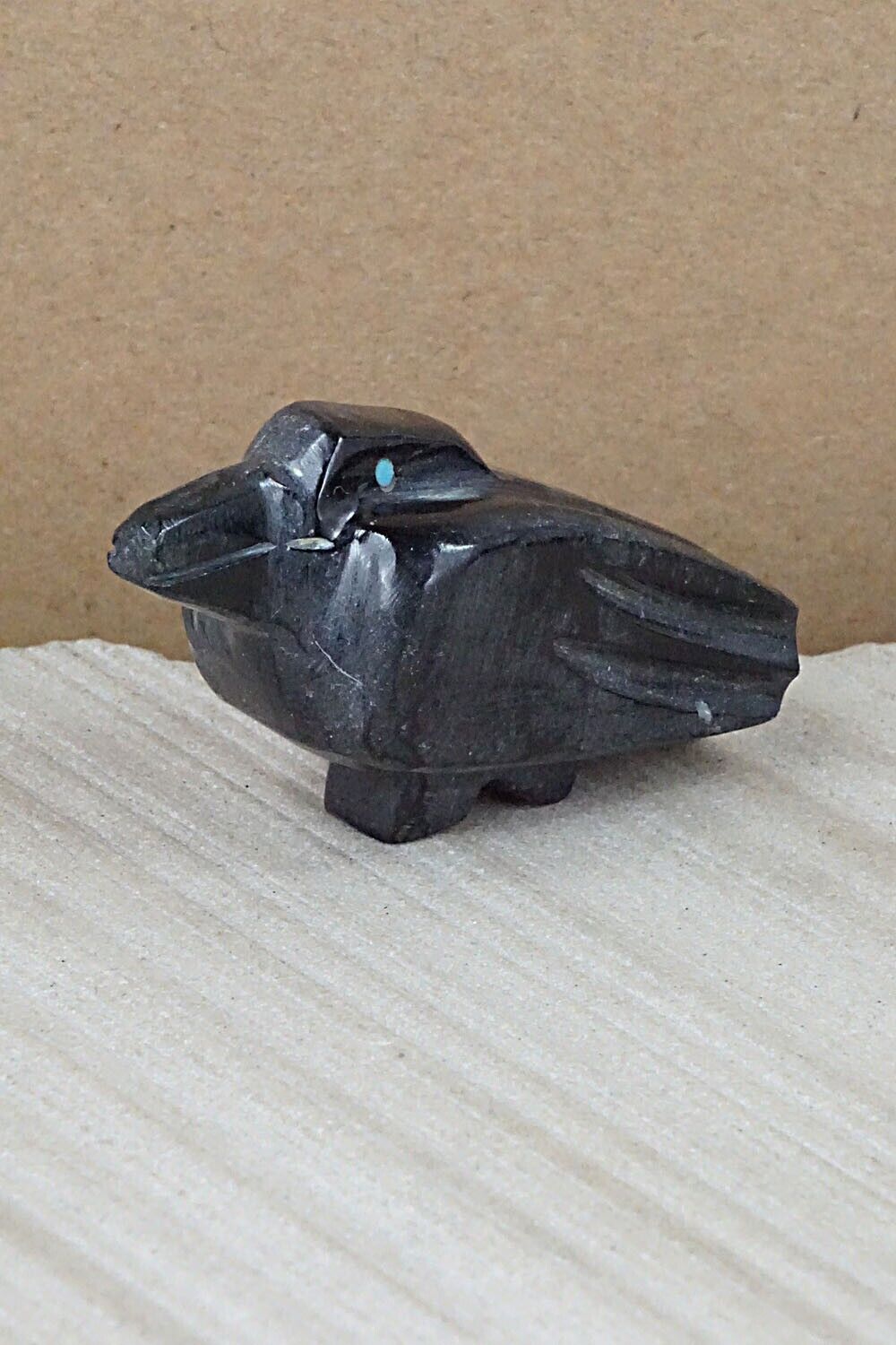 Crow Zuni Fetish Carving - Tim Lementino