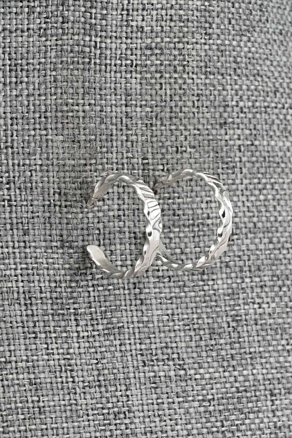 Sterling Silver Hoop Earrings - Elaine Tahe