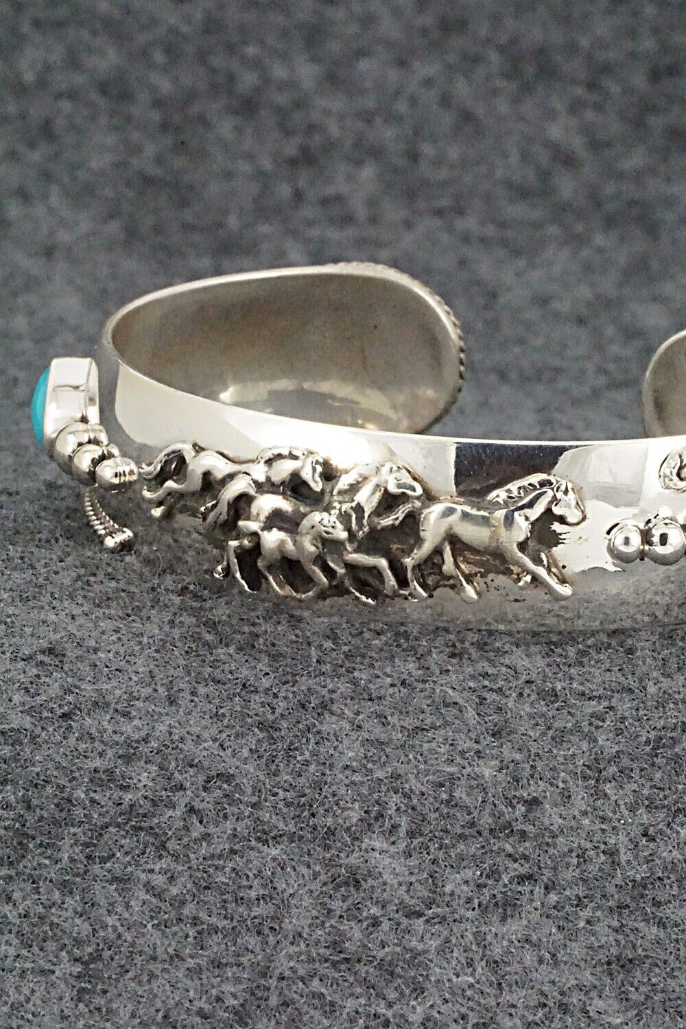 Turquoise & Sterling Silver Bracelet - Bobby Platero