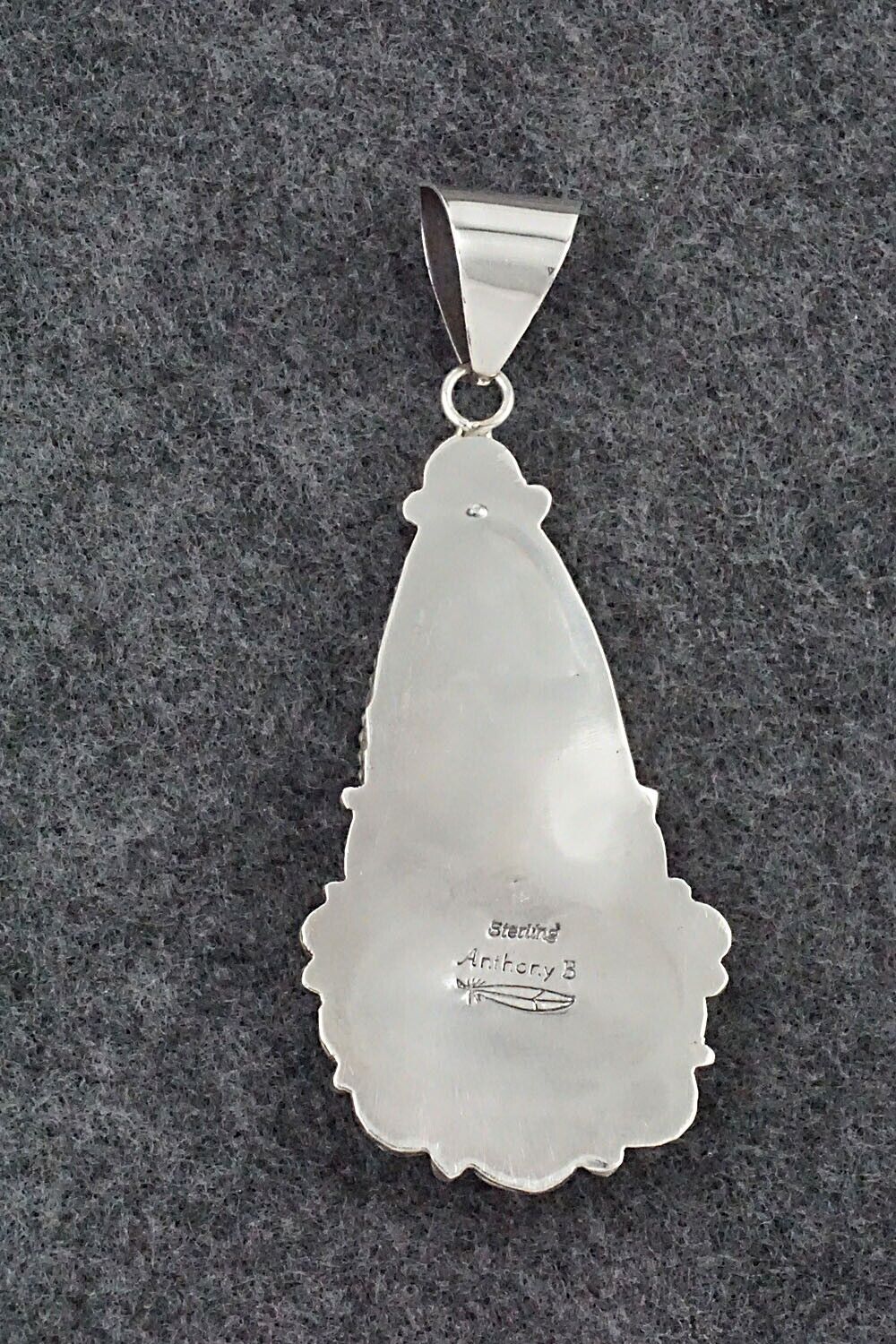 Turquoise & Sterling Silver Pendant - Anthony Brown