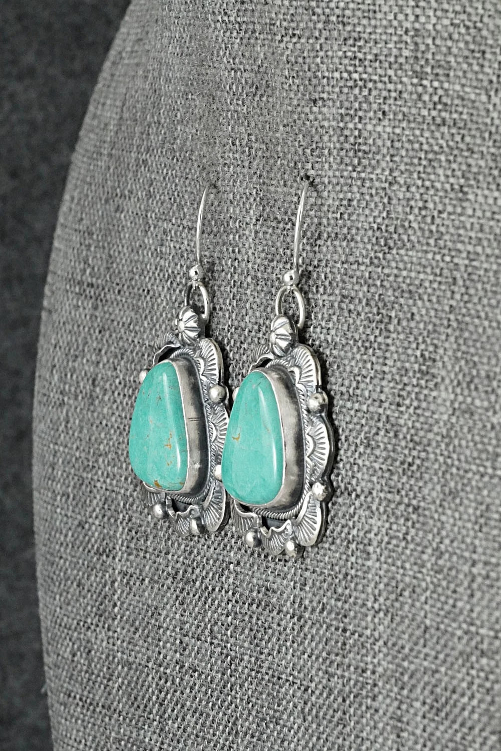 Turquoise & Sterling Silver Earrings - Jackson Hoskie