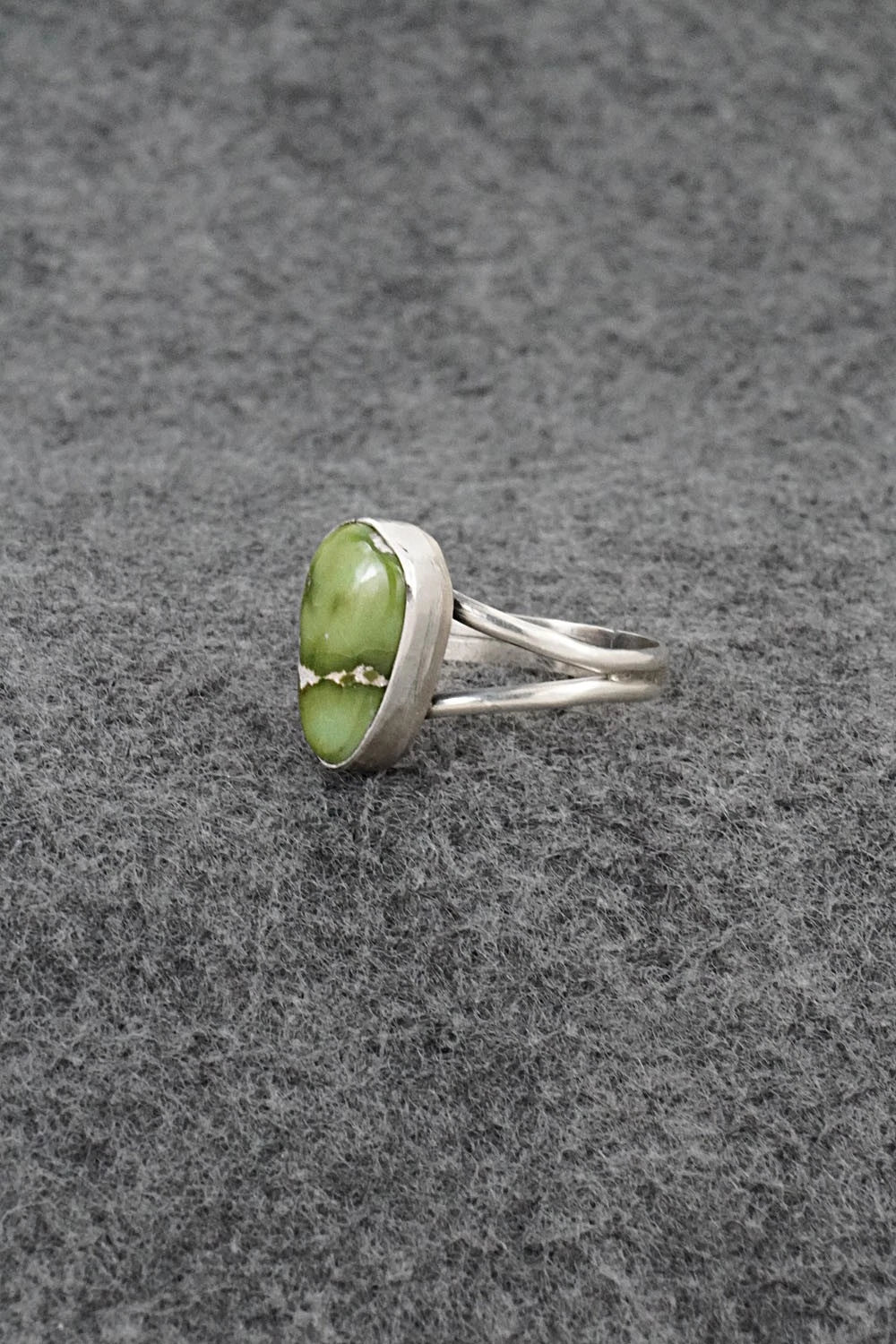 Turquoise & Sterling Silver Ring - Rosemary Saunders - Size 8