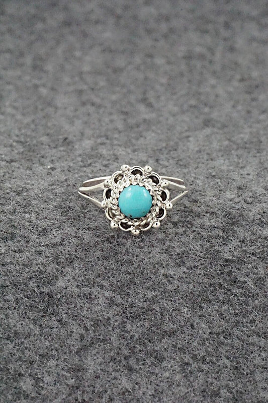 Turquoise & Sterling Silver Ring - Theresa Smith - Size 7