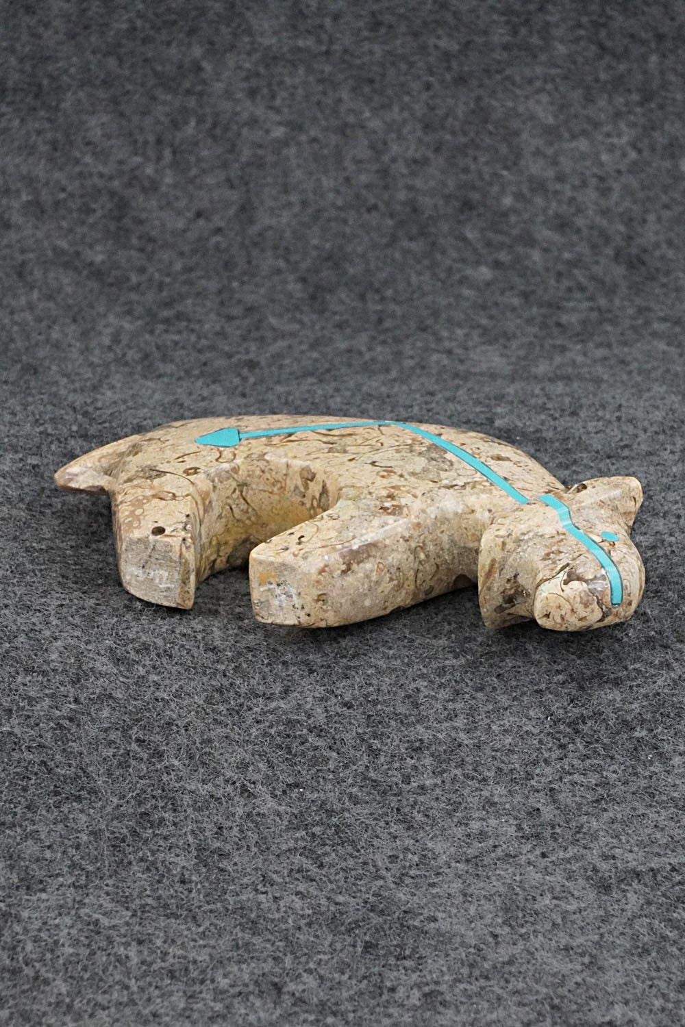 Bobcat Zuni Fetish Carving - Kenric Laiwakete