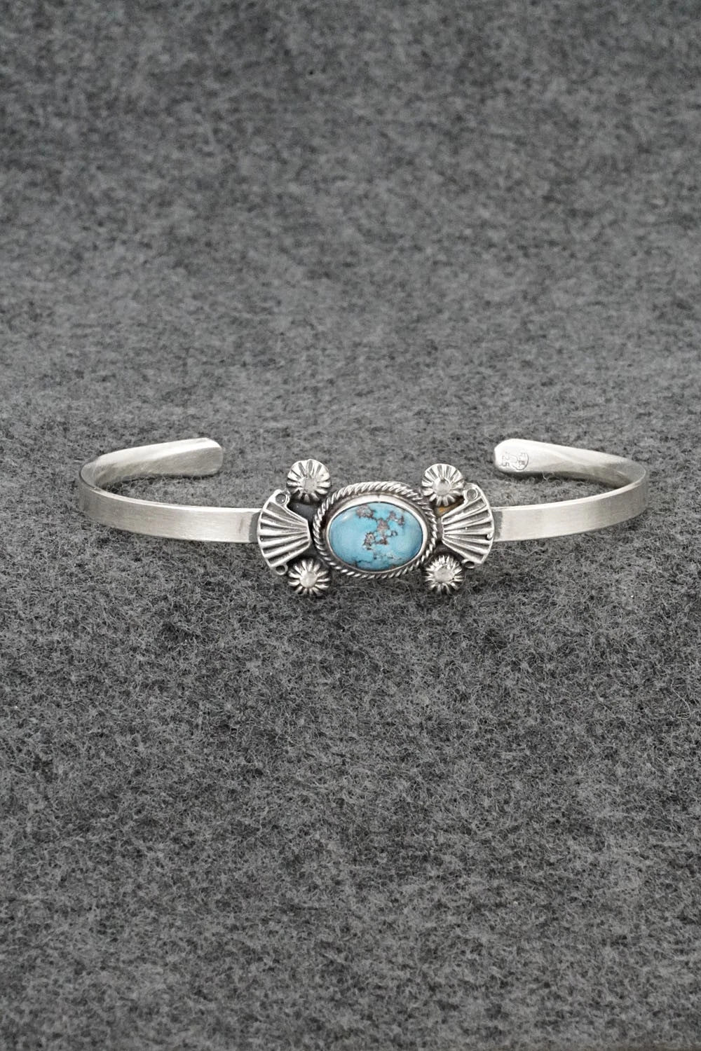Turquoise & Sterling Silver Bracelet - Genevieve Francisco