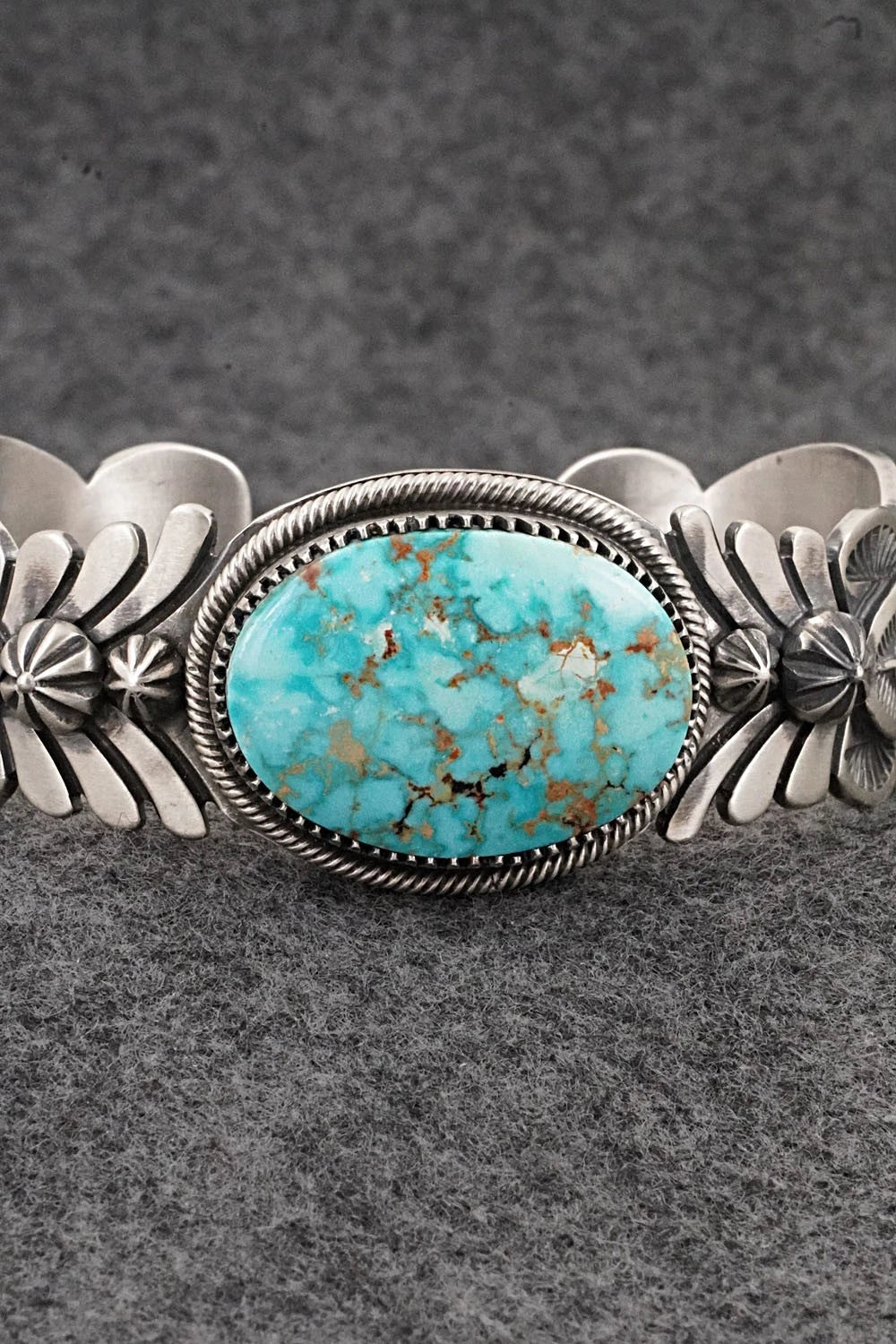 Turquoise & Sterling Silver Bracelet - Mark Yazzie