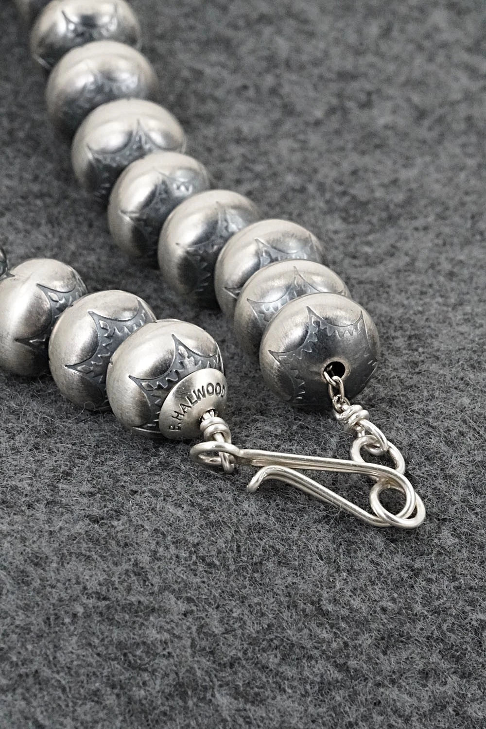 Sterling Silver Navajo Pearl Necklace 24" - Bryannen Halwood