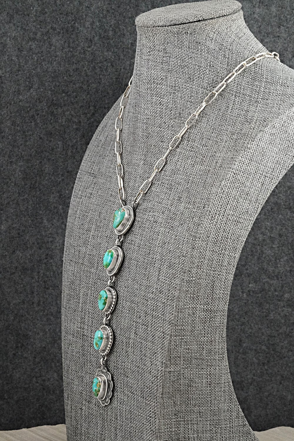 Turquoise & Sterling Silver Necklace - Bobby Johnson