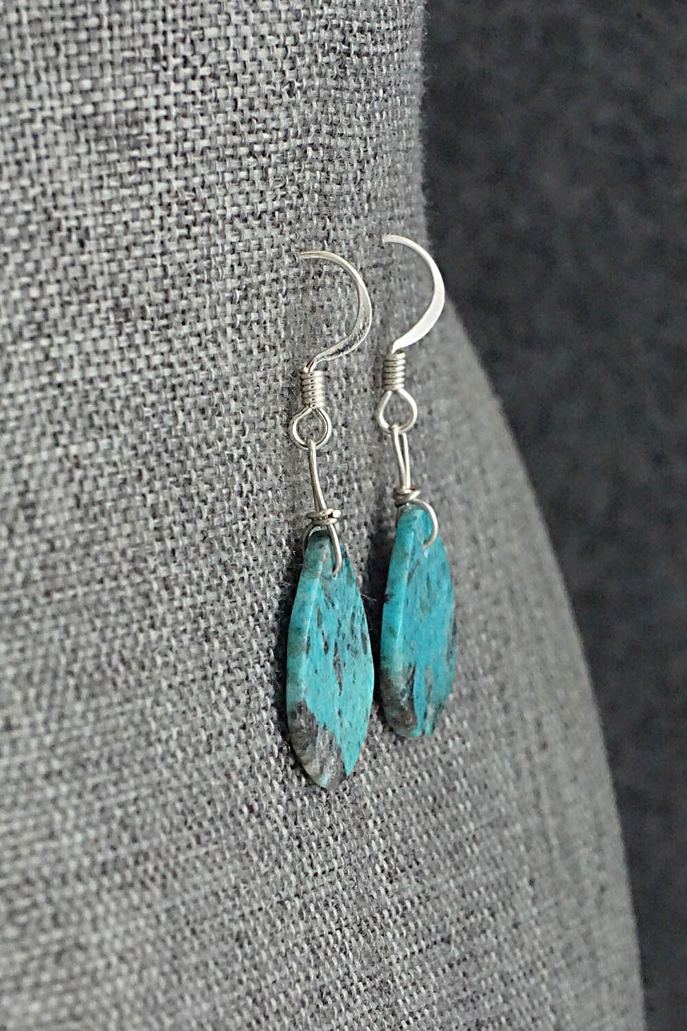 Turquoise & Sterling Silver Earrings - Joe Garcia