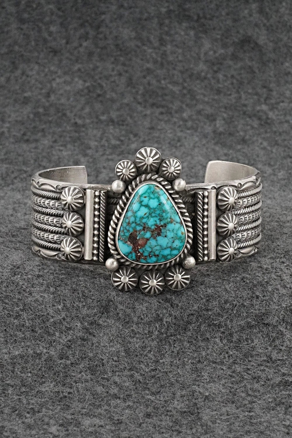 Turquoise & Sterling Silver Bracelet - Michael Calladitto