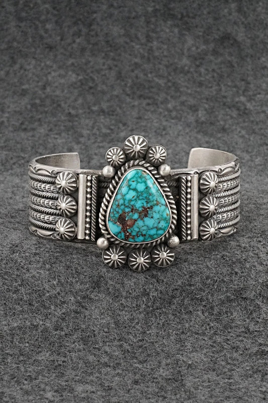 Turquoise & Sterling Silver Bracelet - Michael Calladitto