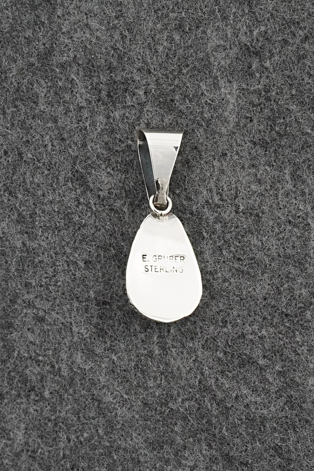 Turquoise & Sterling Silver Pendant - Eugene Gruber