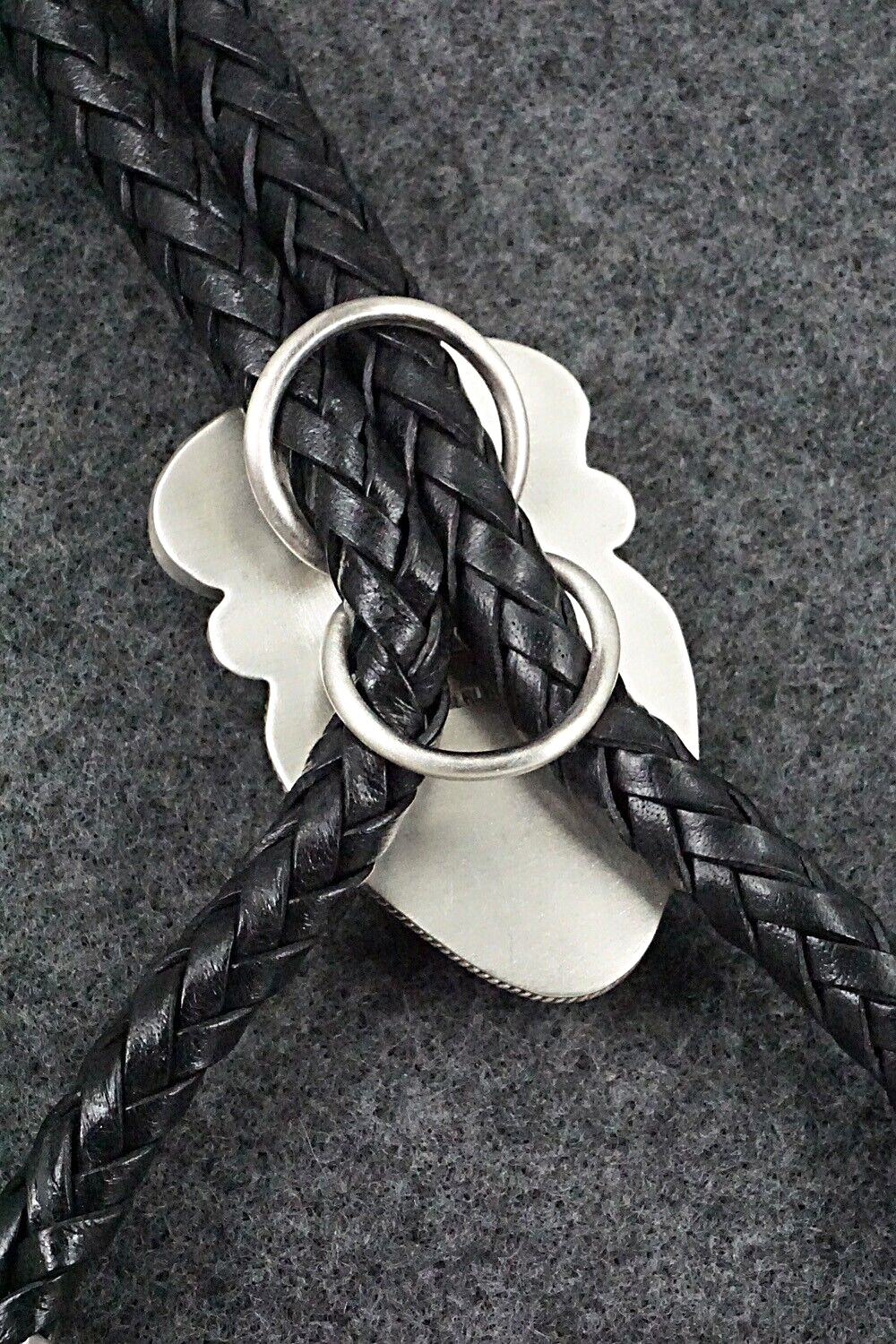 White Buffalo & Sterling Silver Bolo Tie - Bobby Johnson