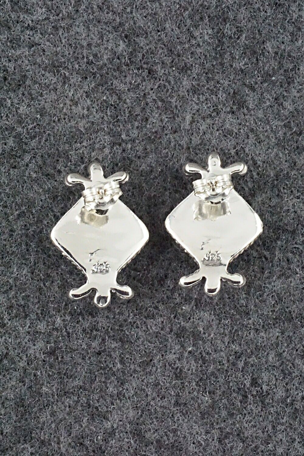 Turquoise and Sterling Silver Earrings - Louise Joe