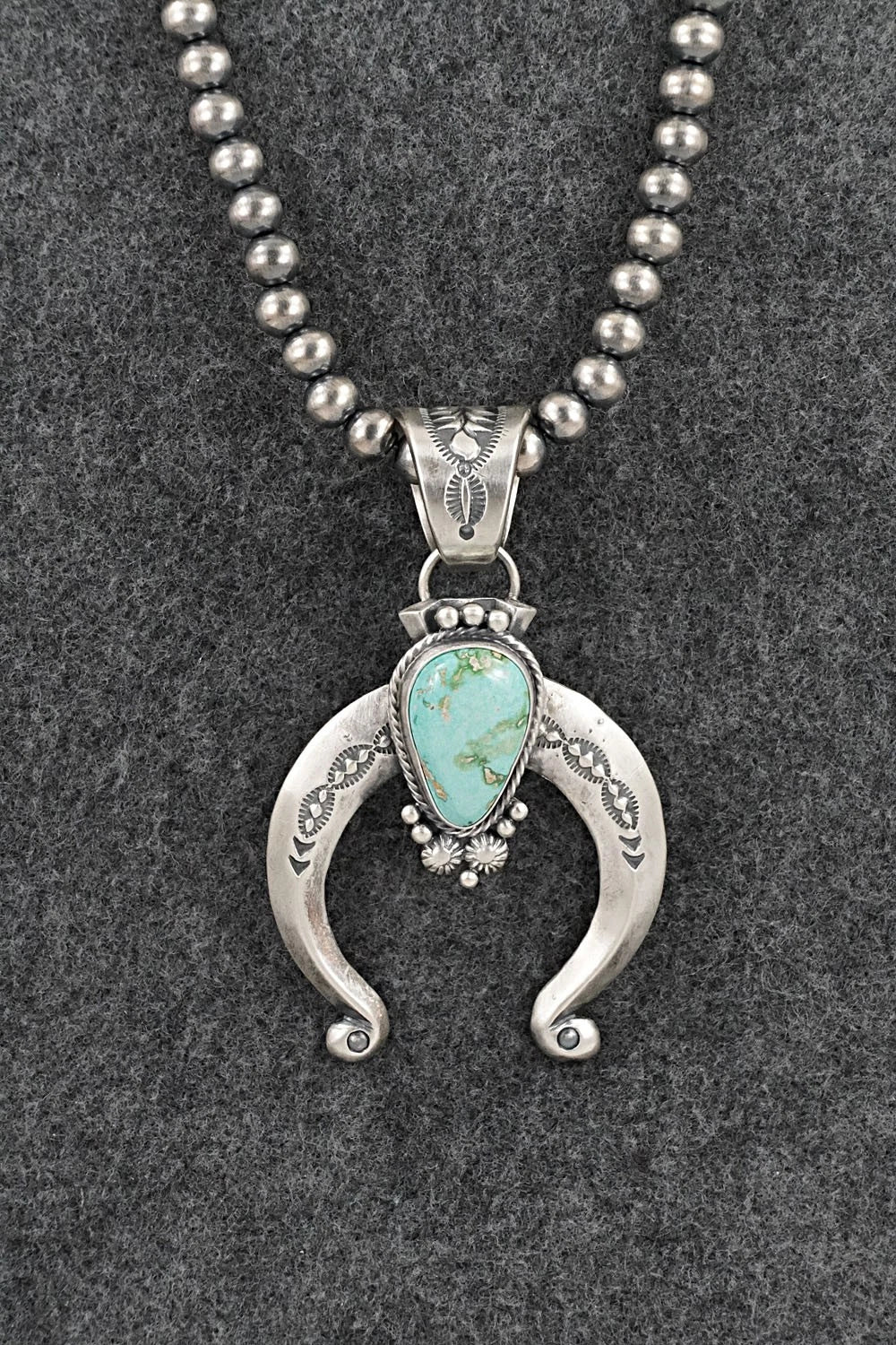 Turquoise & Sterling Silver Necklace - Samuel Yellowhair