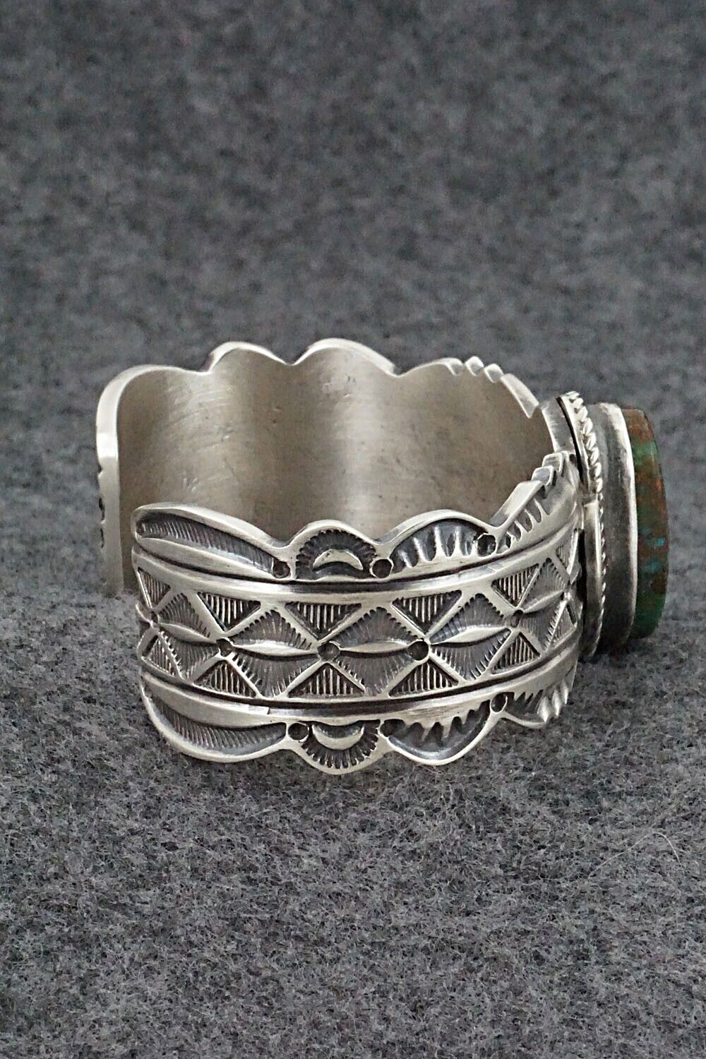 Turquoise & Sterling Silver Bracelet - Leonard Maloney