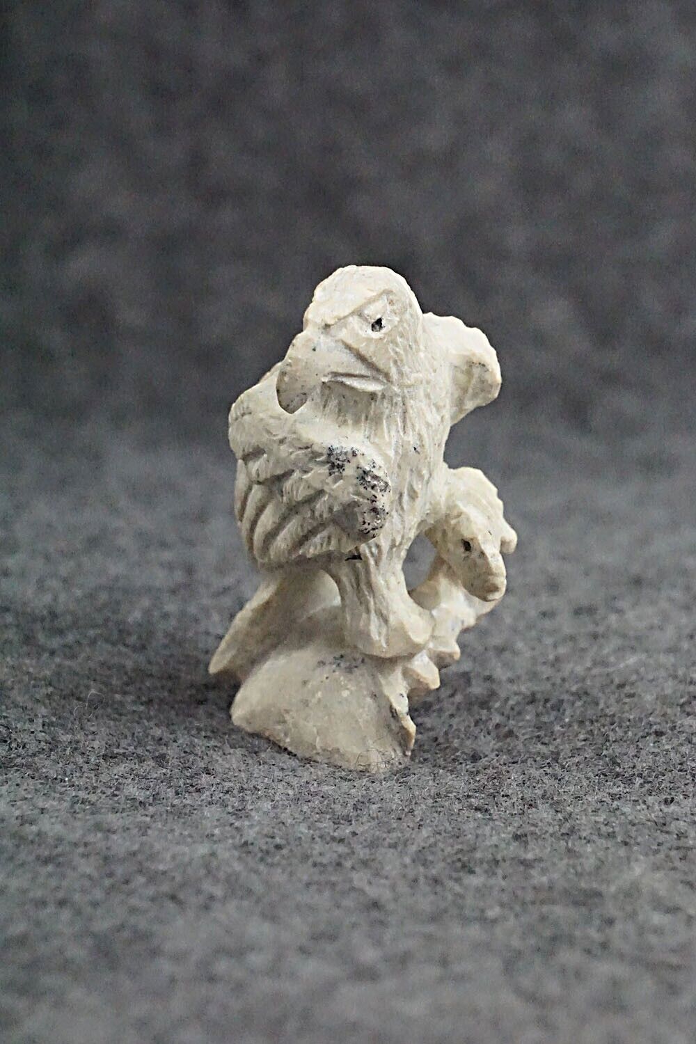 Eagle with Fish Zuni Fetish Carving - Lewis Malie