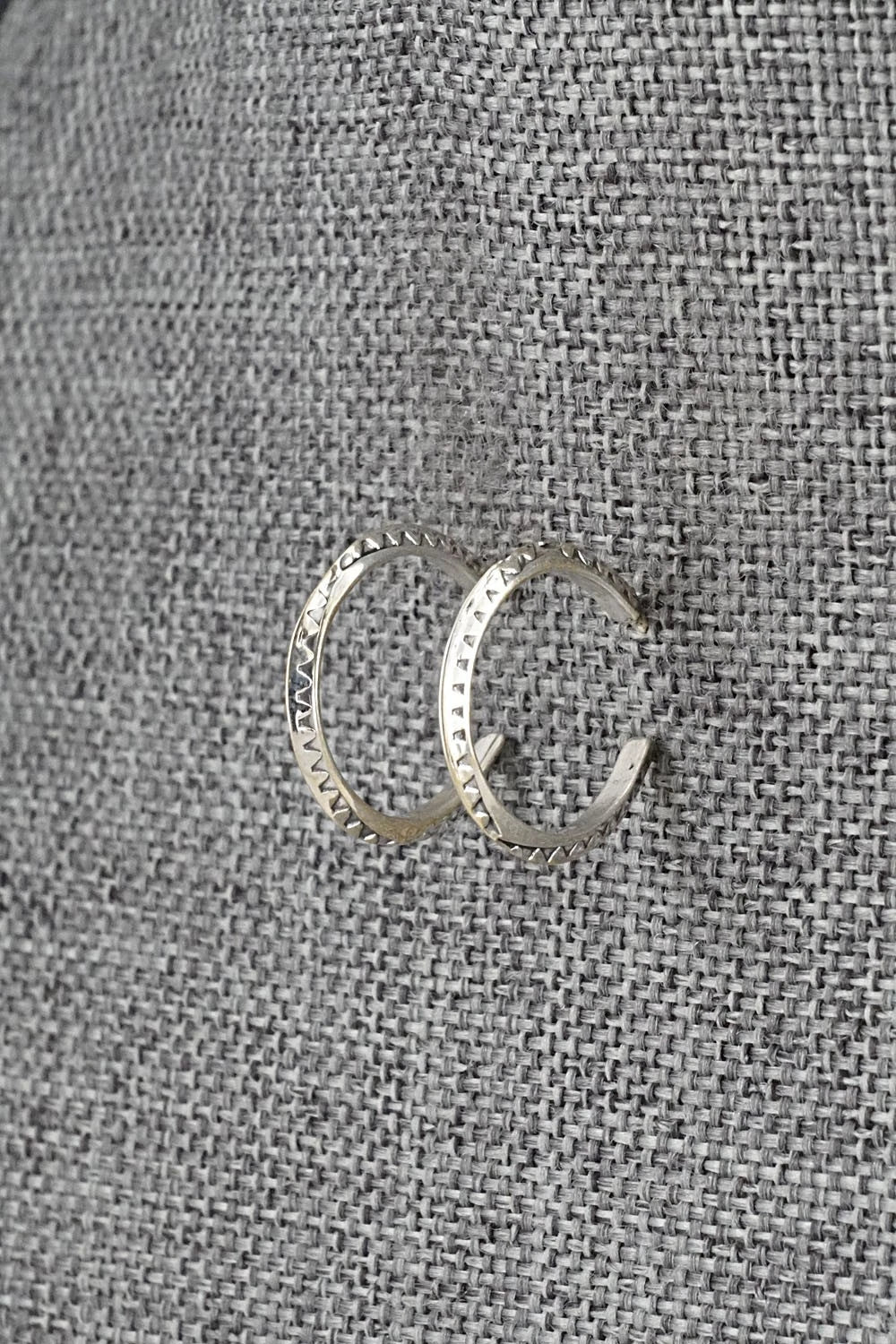 Sterling Silver Hoop Earrings - Elaine Tahe