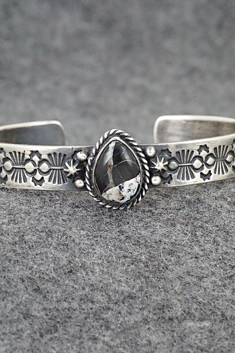 White Buffalo & Sterling Silver Bracelet - Mike Thompson