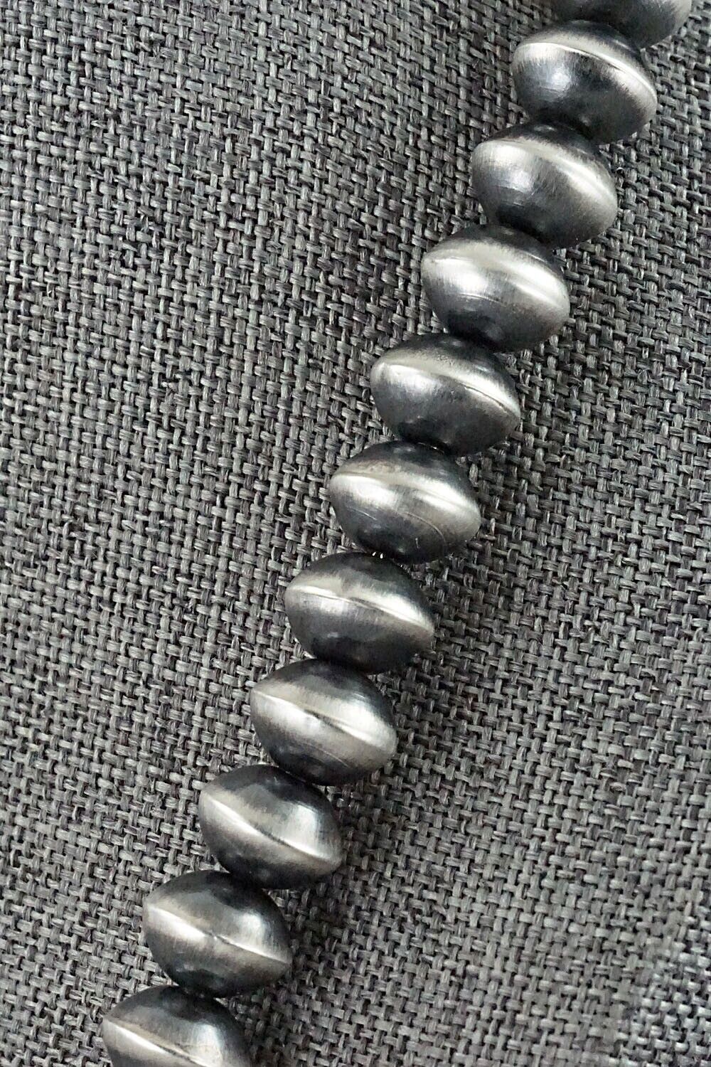 Sterling Silver Navajo Pearl Necklace 22" - Presley Haley