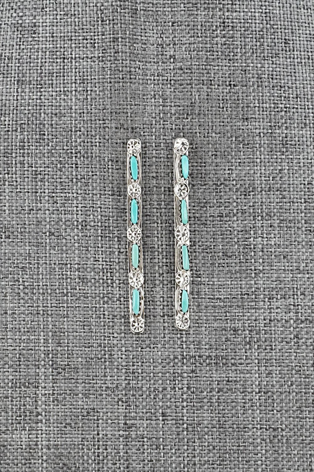 Turquoise & Sterling Silver Earrings - Murray Hannaweeka
