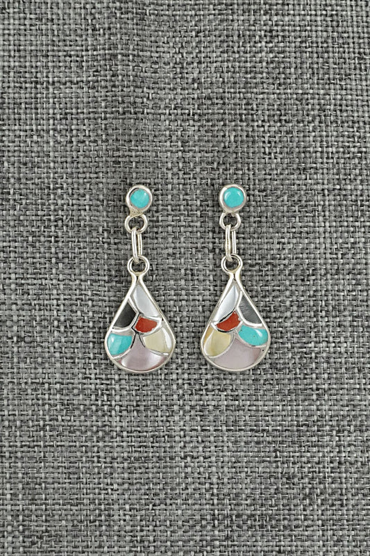 Multi-Stone & Sterling Silver Earrings - Orena Leekya