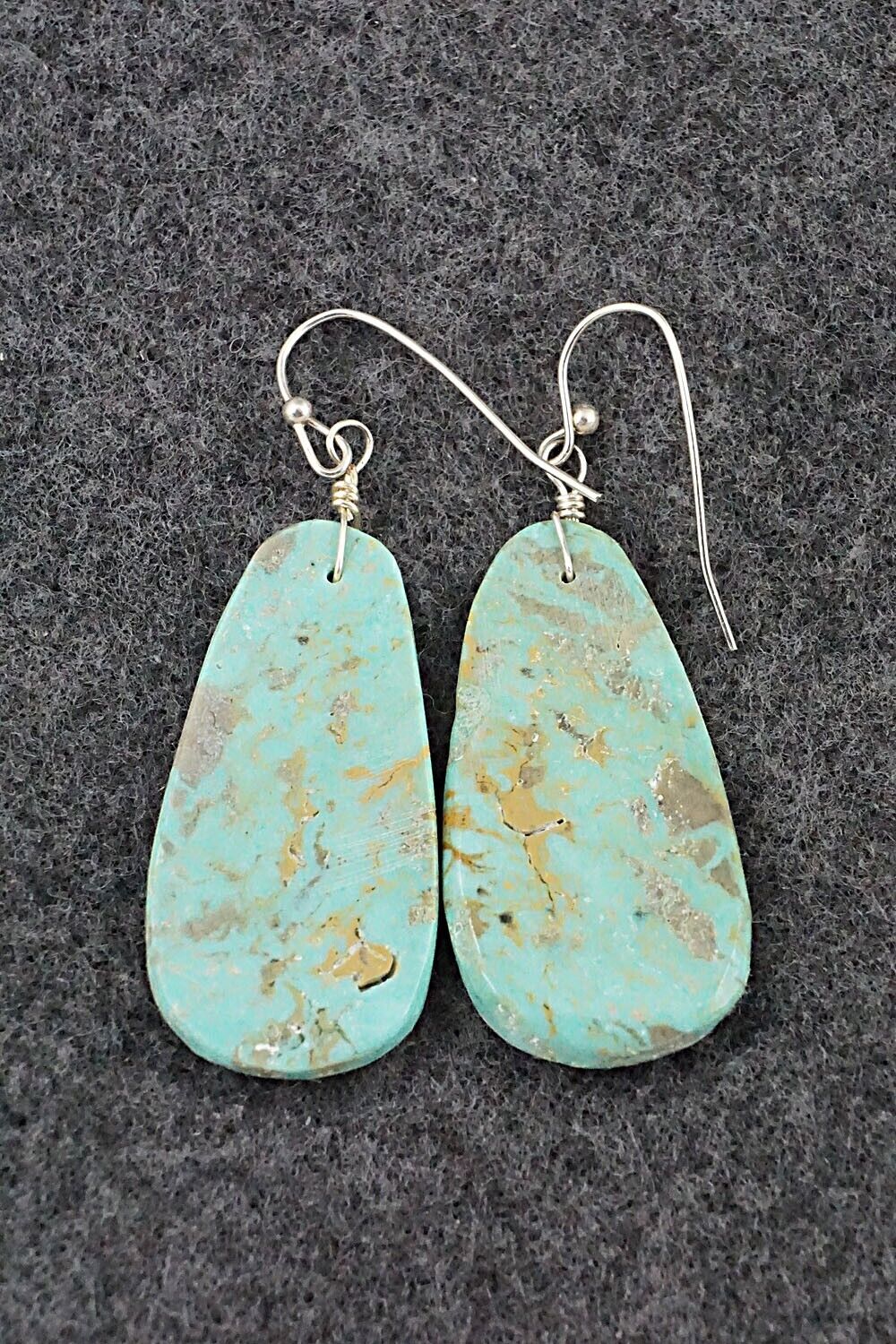 Turquoise & Sterling Silver Earrings - Joe Garcia