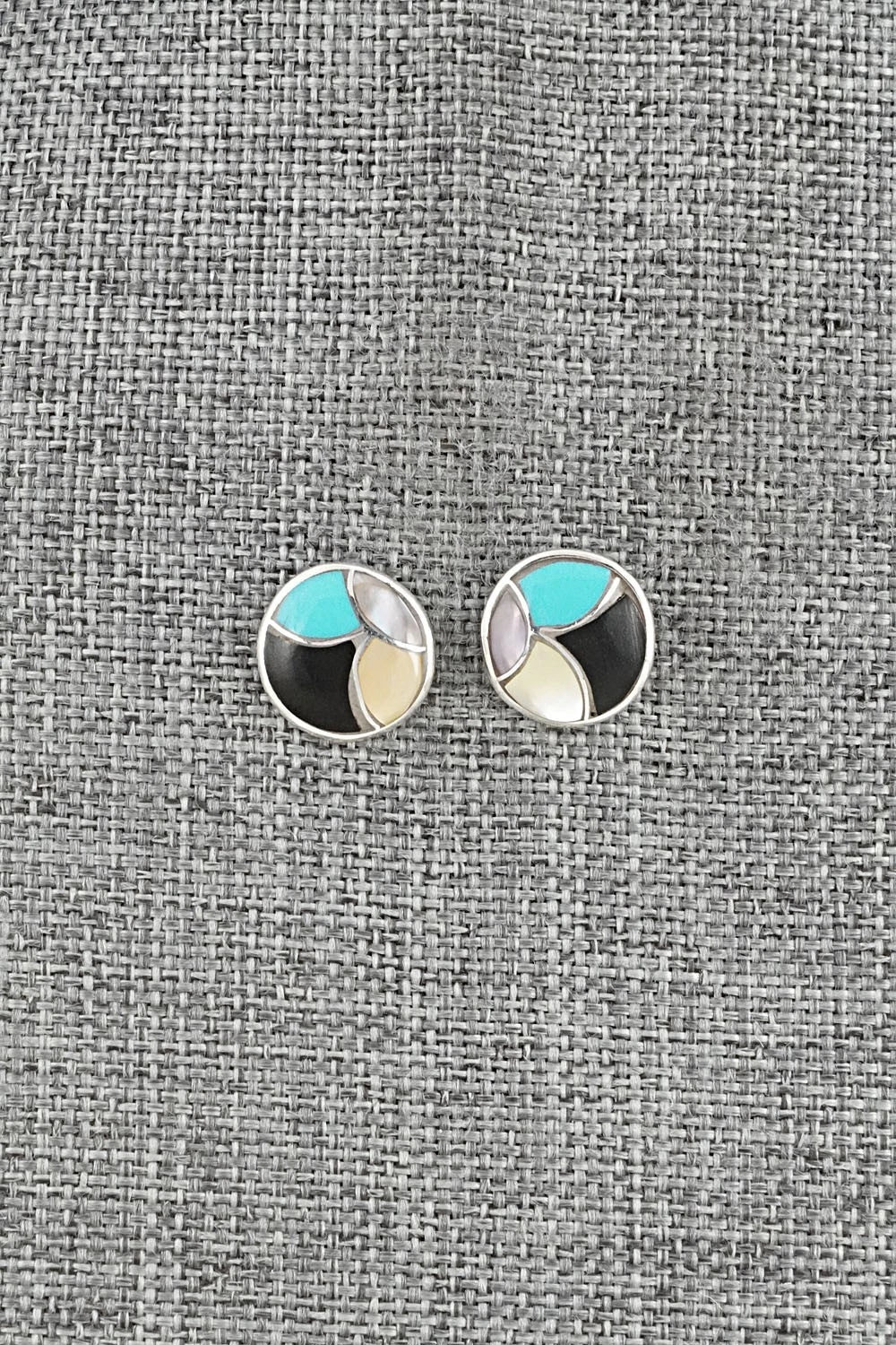 Multi-Stone & Sterling Silver Earrings - Orena Leekya